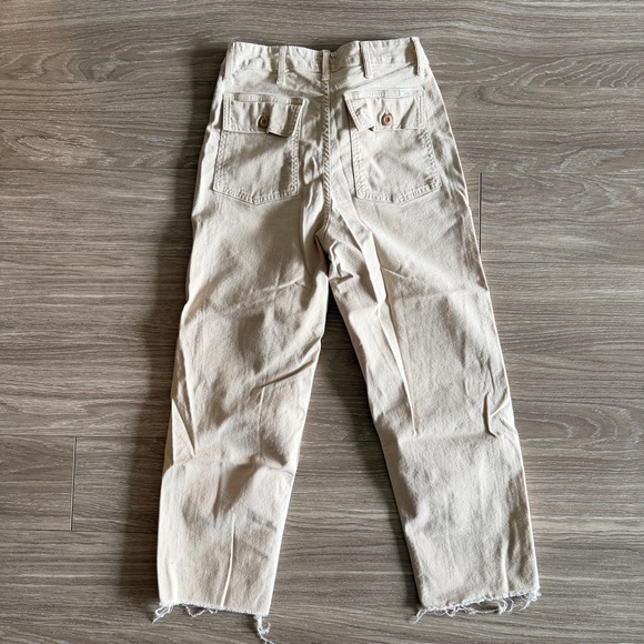 Mother Denim The Patch Pocket Private Ankle Jeans size 25 in Khaki Stretchy - Picture 9 of 12